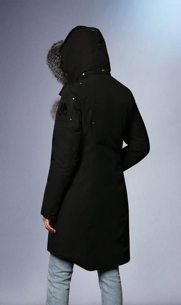 Moose Knuckles Women's Stirling Parka Black w/Frost Fox
