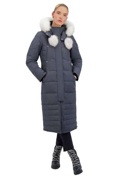 Moose Knuckles Women's Saskatchewan Parka - Granite w/Nat Fox