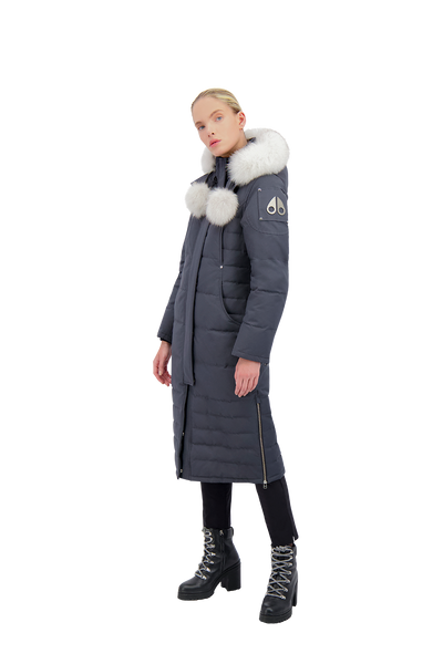 Moose Knuckles Women's Saskatchewan Parka - Granite w/Nat Fox