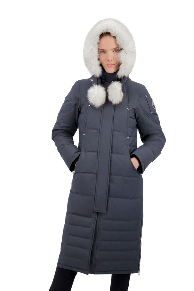 Moose Knuckles Women's Saskatchewan Parka - Granite w/Nat Fox