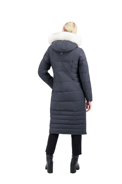 Moose Knuckles Women's Saskatchewan Parka - Granite w/Nat Fox