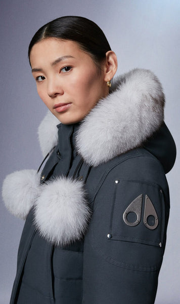 Moose Knuckles Women's Saskatchewan Parka - Granite w/Nat Fox