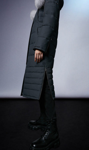 Moose Knuckles Women's Saskatchewan Parka - Granite w/Nat Fox