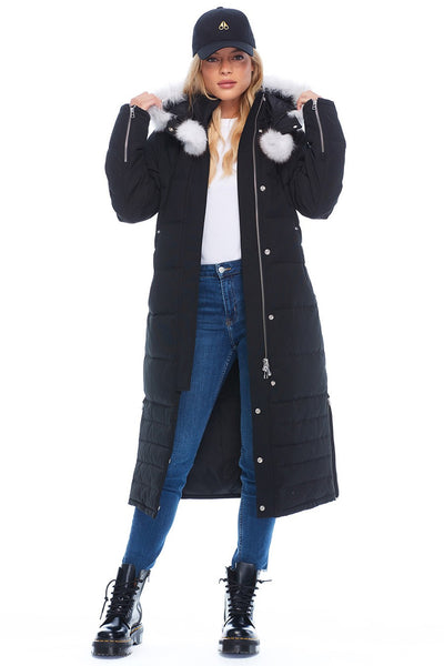 Moose Knuckles Women's Saskatchewan Parka - Black w/Nat Fox