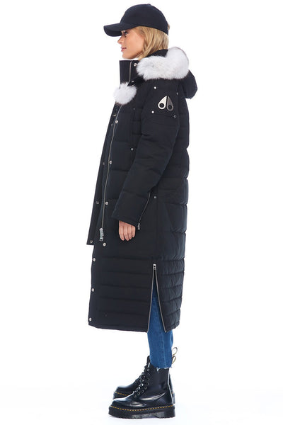 Moose Knuckles Women's Saskatchewan Parka - Black w/Nat Fox