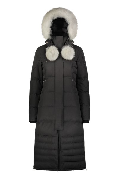 Moose Knuckles Women's Saskatchewan Parka - Black w/Nat Fox
