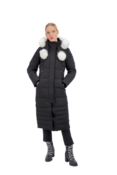 Moose Knuckles Women's Saskatchewan Parka - Black w/Nat Fox