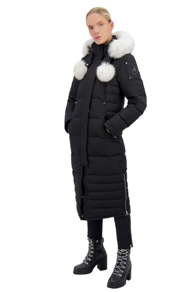 Moose Knuckles Women's Saskatchewan Parka - Black w/Nat Fox