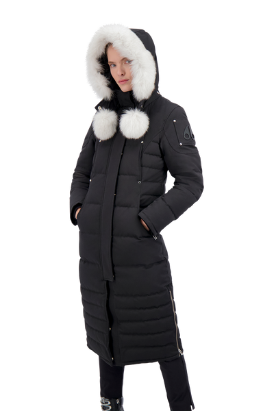 Moose Knuckles Women's Saskatchewan Parka - Black w/Nat Fox