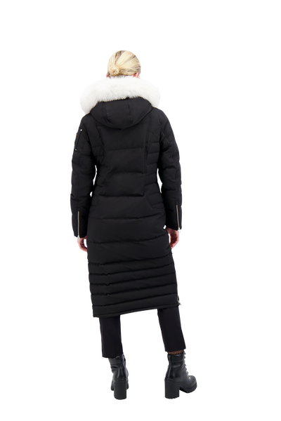 Moose Knuckles Women's Saskatchewan Parka - Black w/Nat Fox