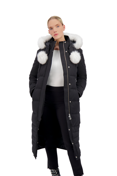 Moose Knuckles Women's Saskatchewan Parka - Black w/Nat Fox