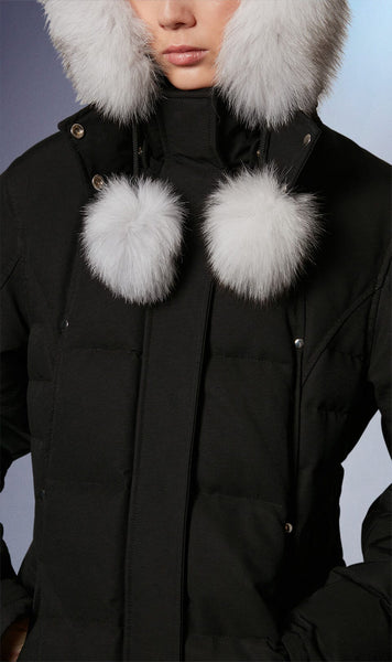 Moose Knuckles Women's Saskatchewan Parka - Black w/Nat Fox