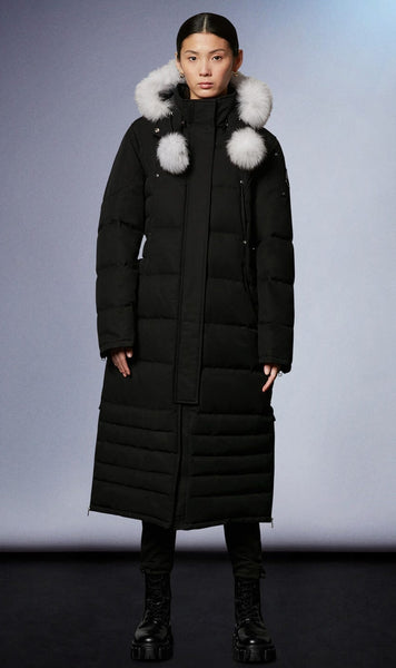 Moose Knuckles Women's Saskatchewan Parka - Black w/Nat Fox