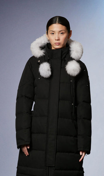 Moose Knuckles Women's Saskatchewan Parka - Black w/Nat Fox