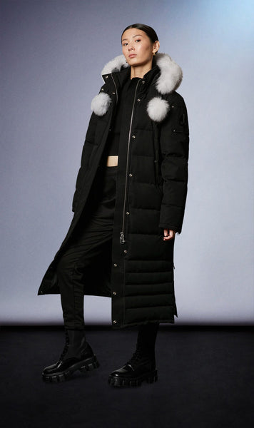 Moose Knuckles Women's Saskatchewan Parka - Black w/Nat Fox