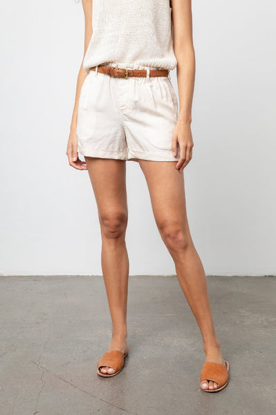 Rails Monty Tencel Gathered Waist Short In Oat