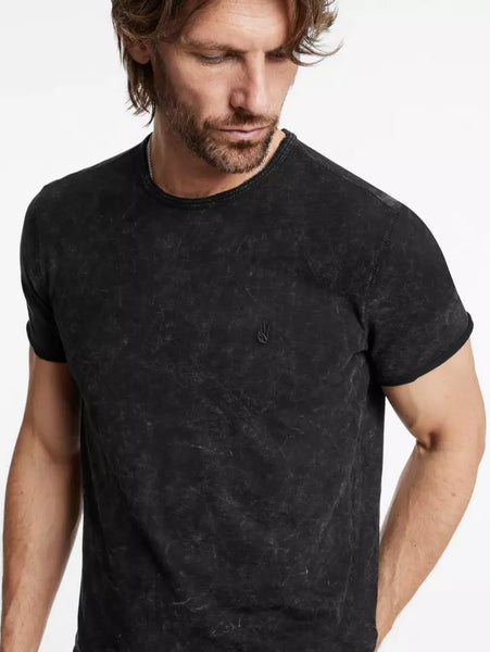 John Varvatos MERCIER SS Crew Patina Wash - Black