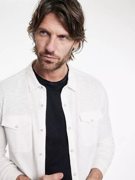 John Varvatos Arvon Western Shirt - White
