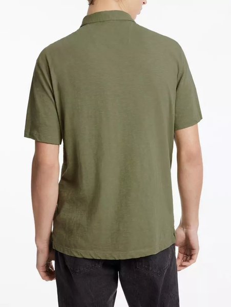 John Varvatos Victor SS Slub Peace Polo - Legume