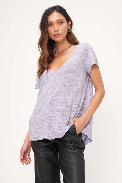 Project Social T Wearever S/S v-neck in mystic violet