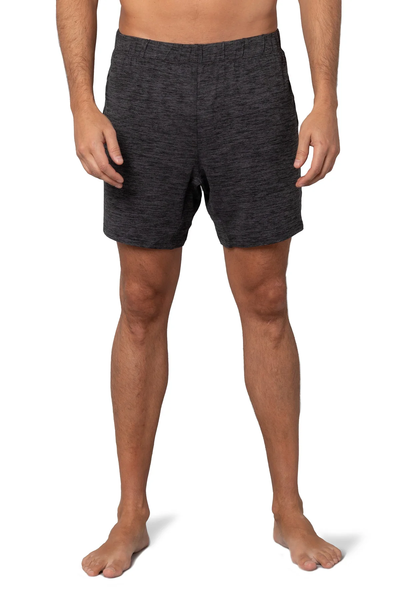 pure & simple Men's Chill Sleeper Short - Black Heather