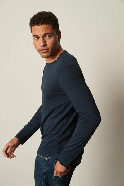 Velvet Men's DS Slub Classics L/S Top - Midnight
