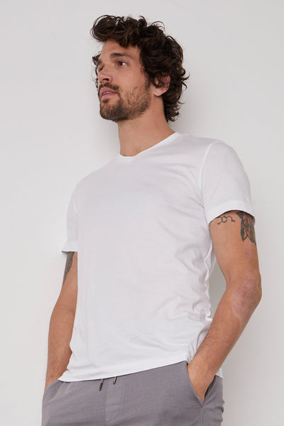 Velvet Men's DS Whisper Classics VNeck Tee - White