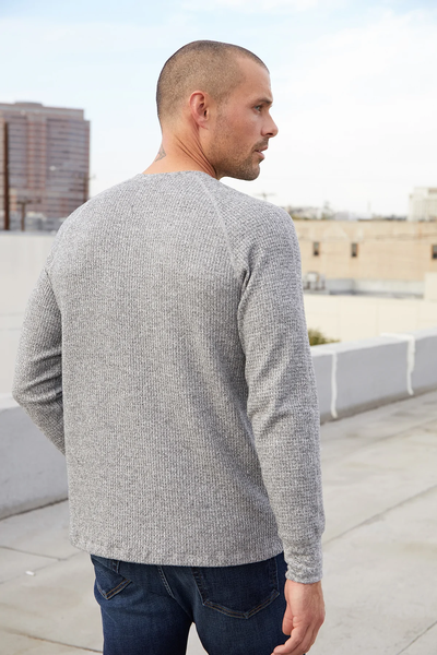 Velvet Men's Anthony02 Cozy Thermal L/S Top - Marled
