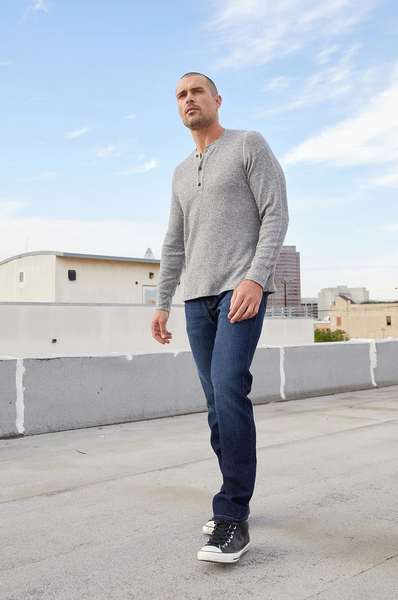 Velvet Men's Anthony02 Cozy Thermal L/S Top - Marled
