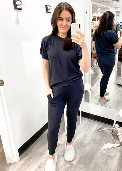Velvet Zolia Cozy Lux Pant in Navy