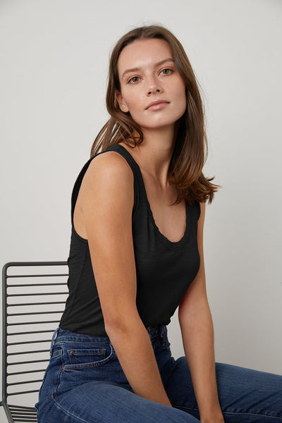 Velvet Joy03 Originals Tank in Black