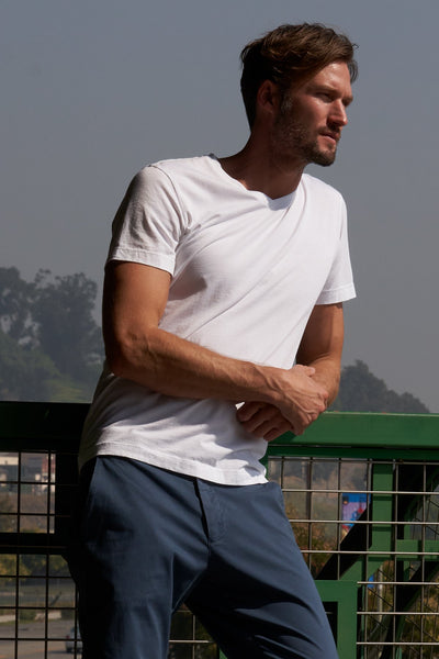 Velvet Men's DS Whisper Classics VNeck Tee - White