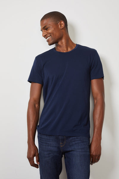 Velvet Men's DS Whisper Classics Crew Tee - Midnight