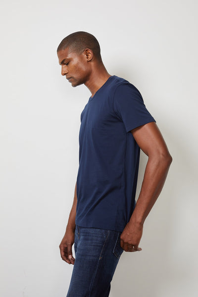 Velvet Men's DS Whisper Classics Crew Tee - Midnight
