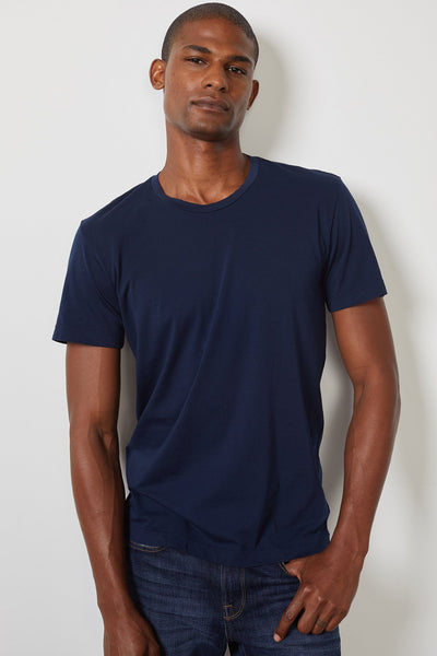 Velvet Men's DS Whisper Classics Crew Tee - Midnight