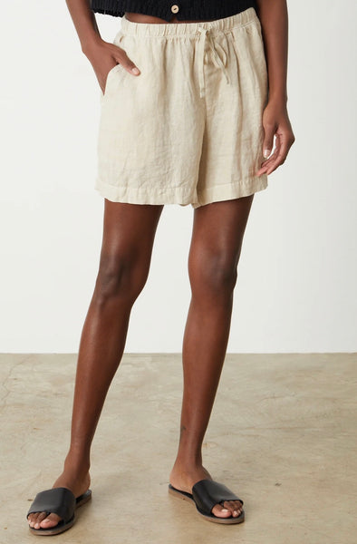 Velvet Tammy Woven Linen Short Sand