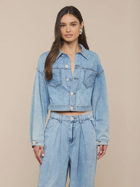 L'AGENCE Gaines Balloon Sleeve Jacket in Oxnard