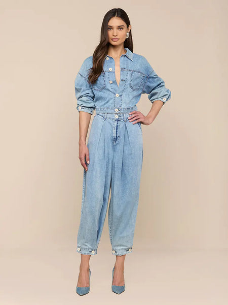 L'AGENCE Gaines Balloon Sleeve Jacket in Oxnard