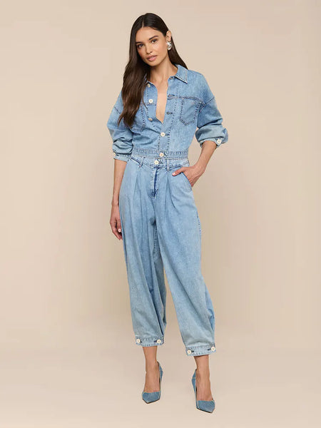 L'AGENCE Gaines Balloon Sleeve Jacket in Oxnard