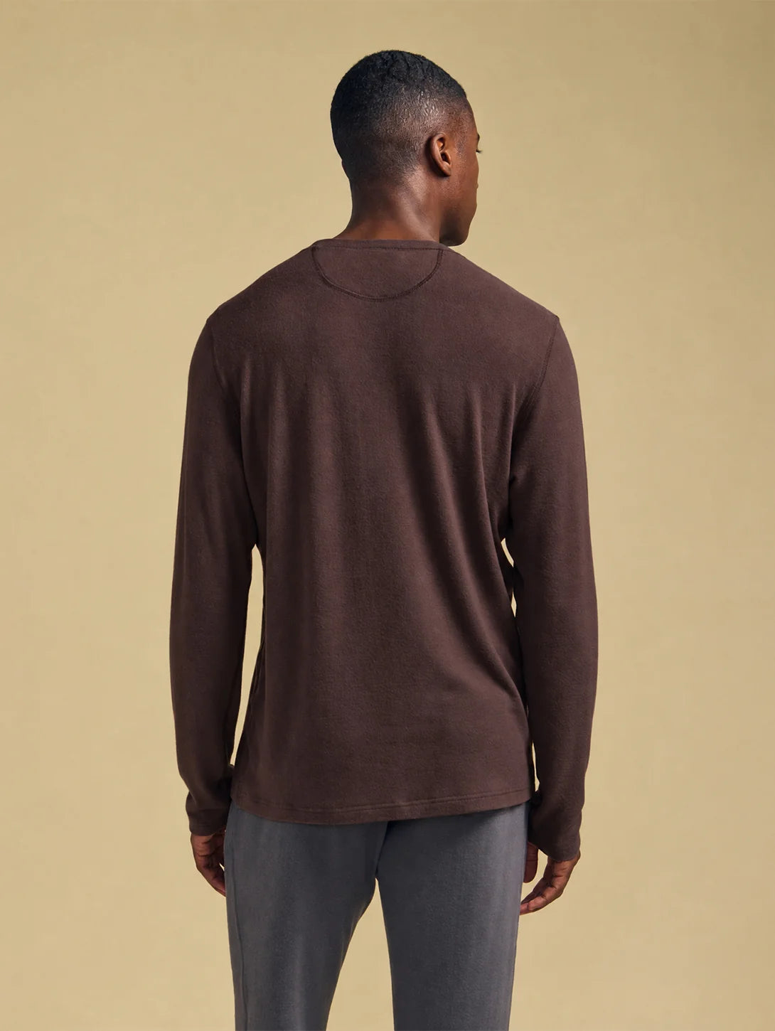 Velvet Men's Redden Cozy Jersey Pullover in Mole