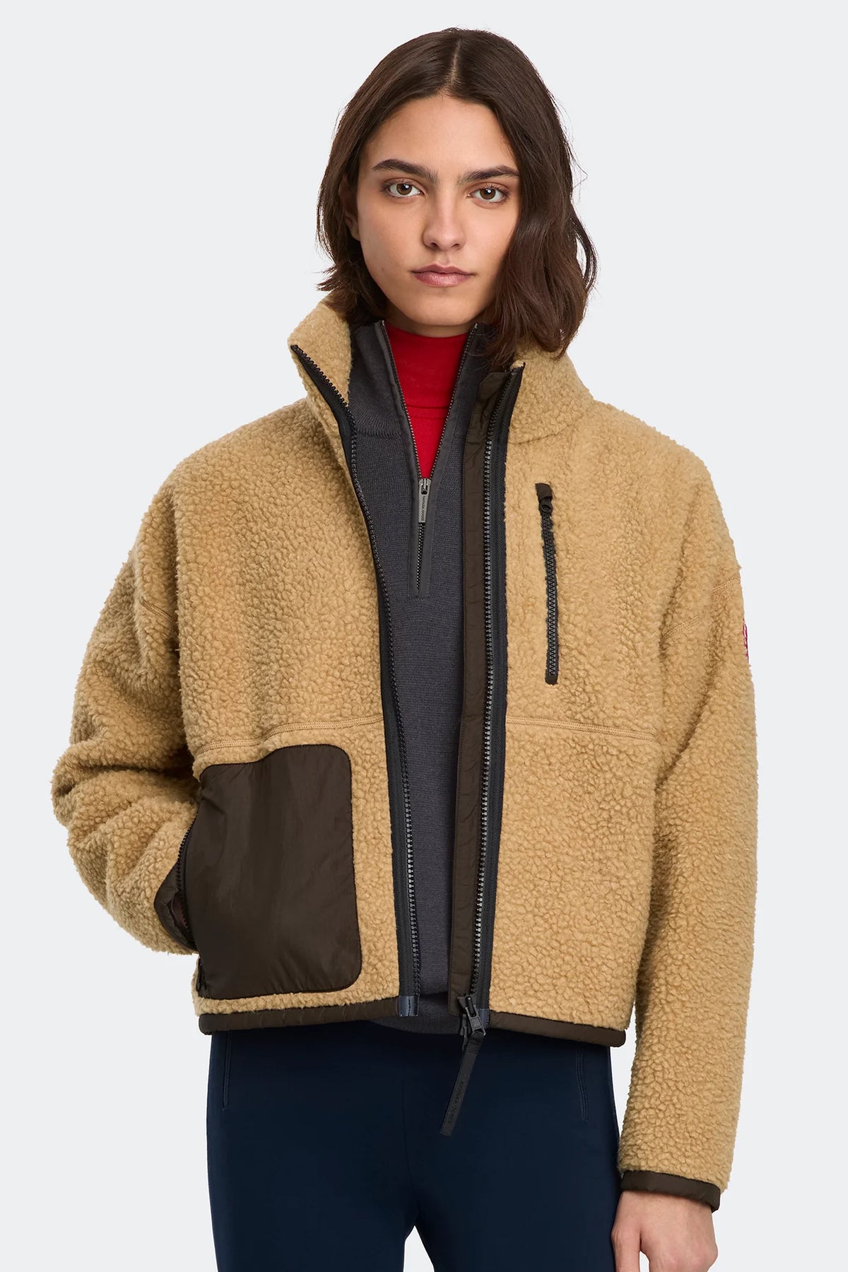 Canada Goose Women's Simcoe Fleece Jacket - Ecru Beige/Terra