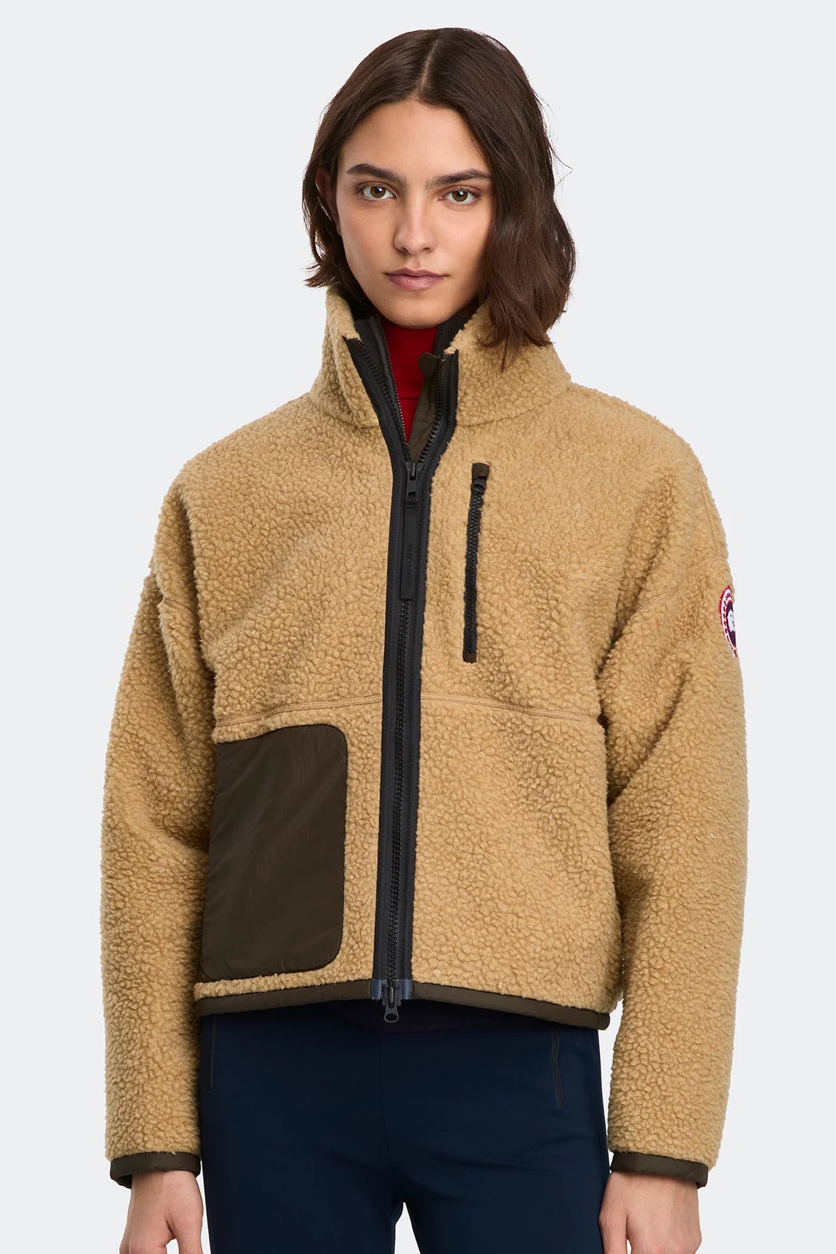 Canada Goose Women's Simcoe Fleece Jacket - Ecru Beige/Terra