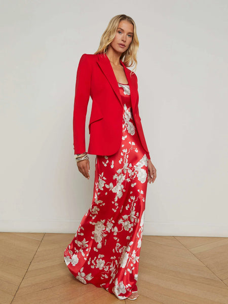 L'AGENCE Chamberlain Blazer in Scarlet Red