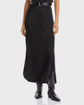 Bella Dahl Side Slit Bias Maxi Skirt - Black