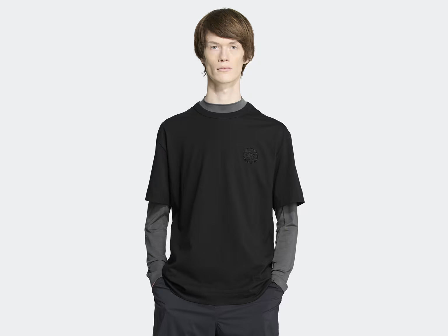 Canada Goose Men's Gladstone T-Shirt Embroidered Disc - Black