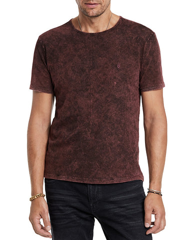 John Varvatos GOULD SS Crew - Oxblood