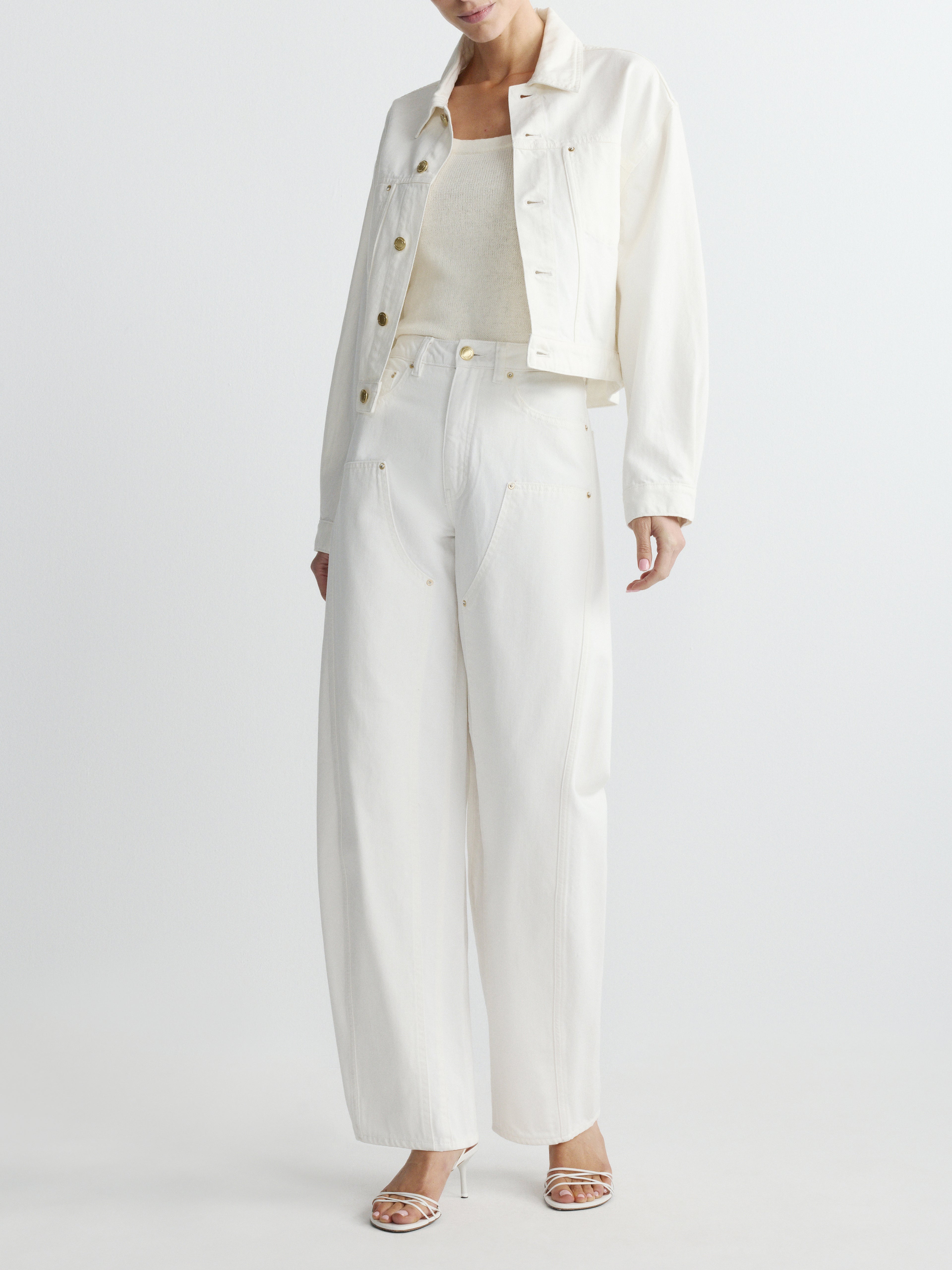 DL1961 Jamie Denim Jacket in White