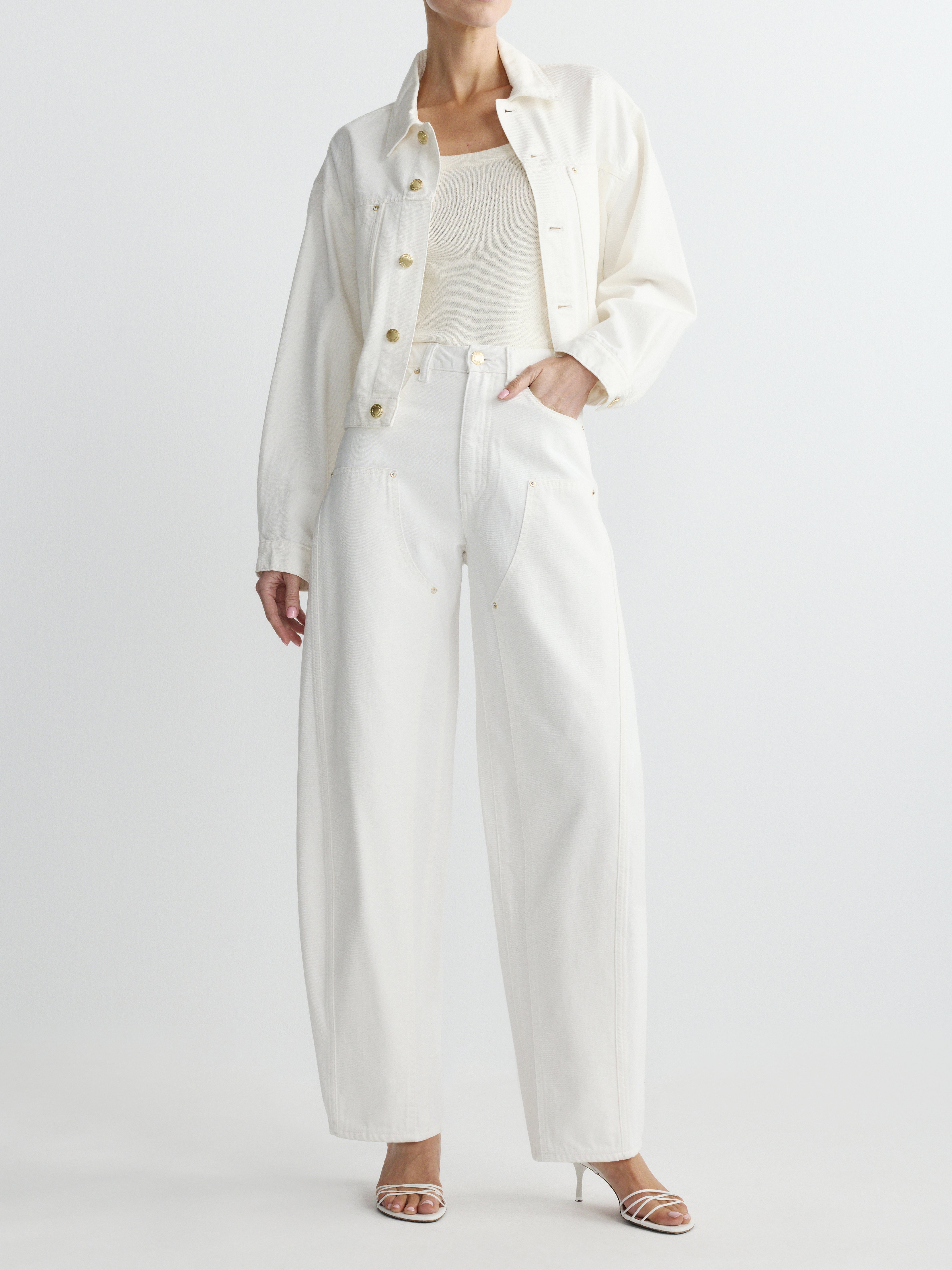 DL1961 Jamie Denim Jacket in White
