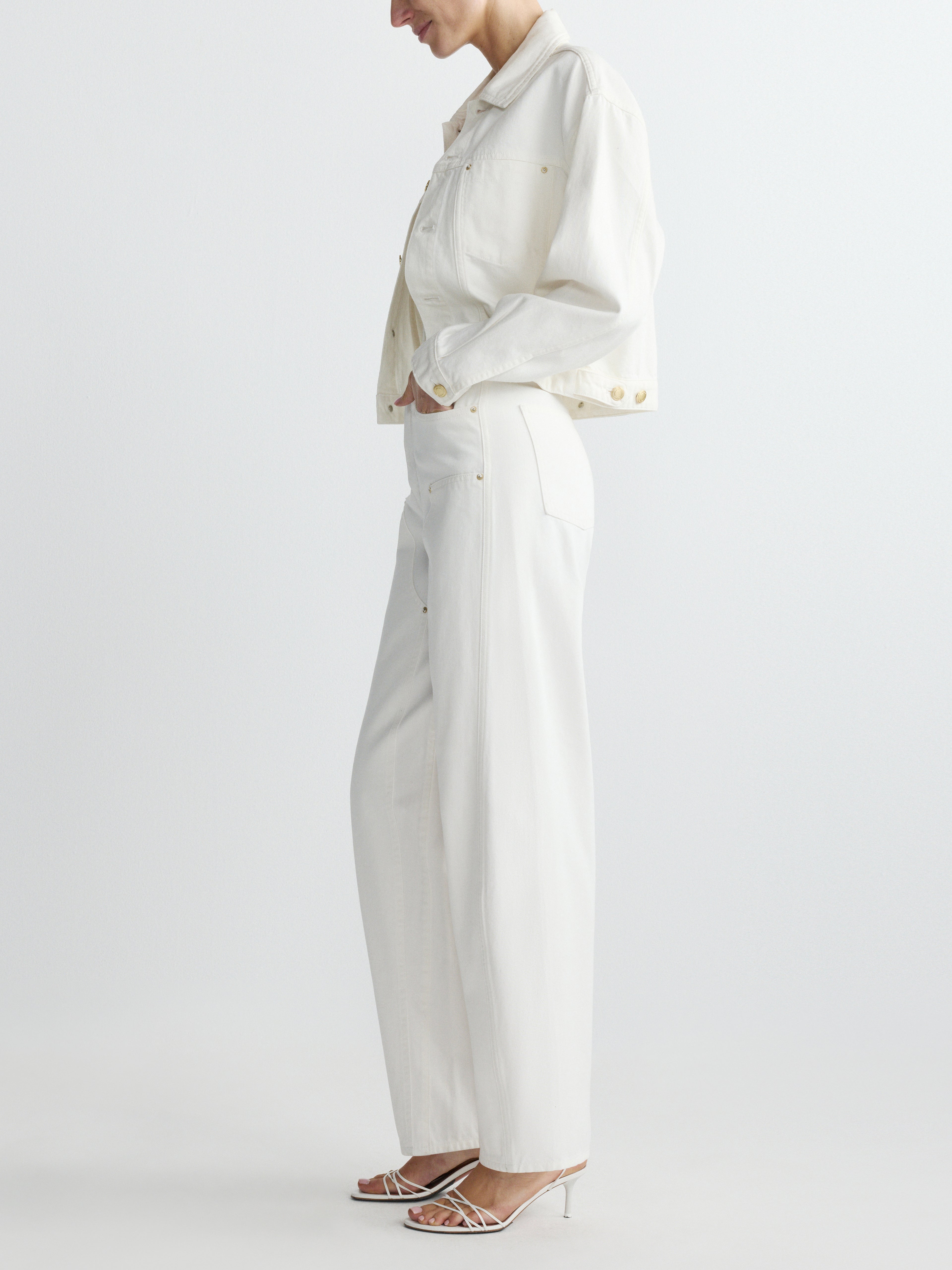 DL1961 Jamie Denim Jacket in White