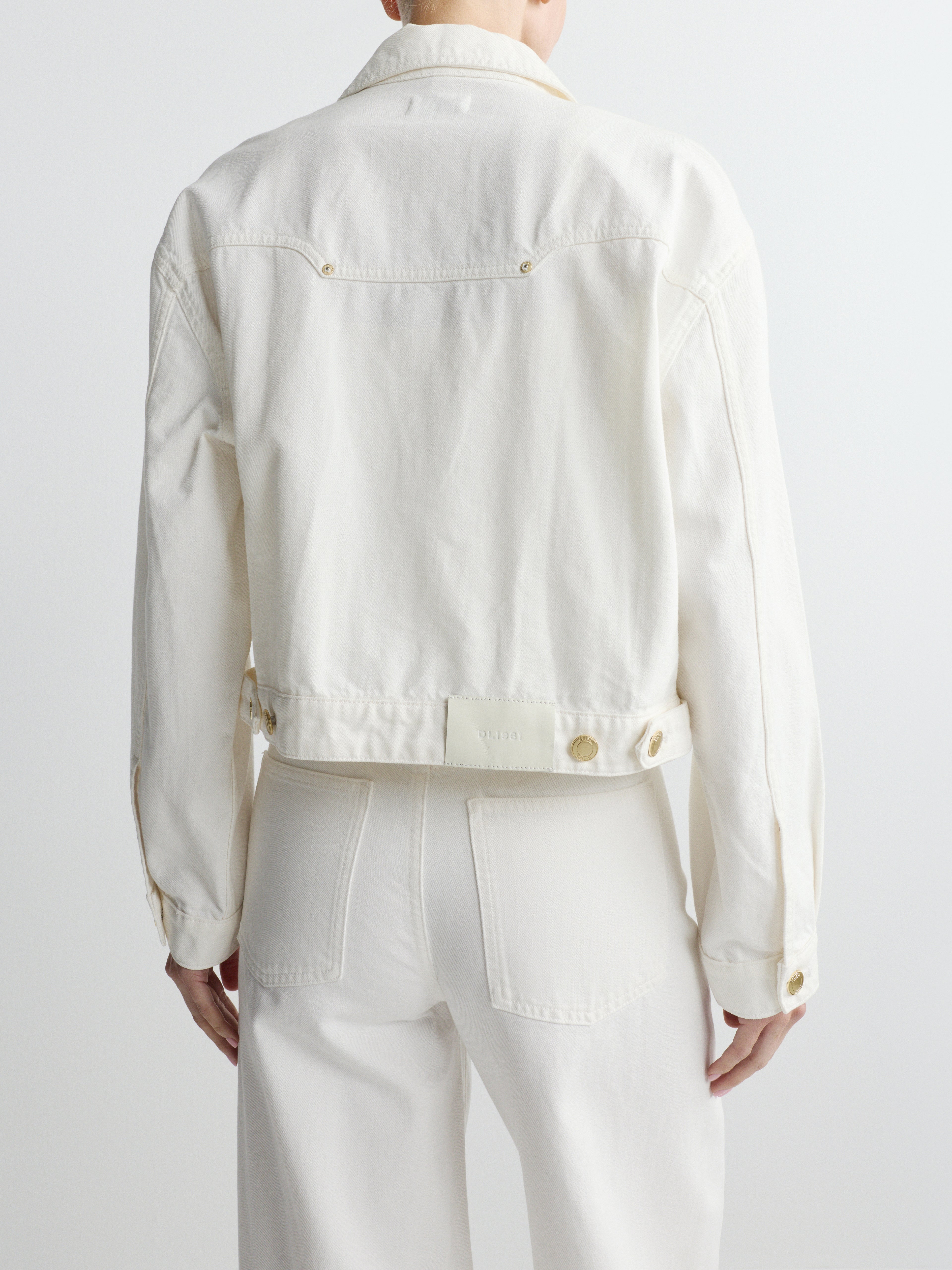 DL1961 Jamie Denim Jacket in White